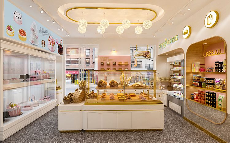 合肥蛋糕店設(shè)計(jì)原則？好看的蛋糕店裝修效果圖案例