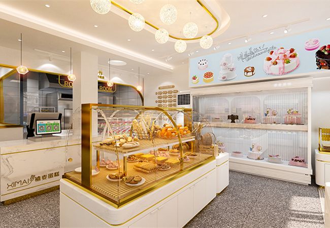 合肥蛋糕店設(shè)計原則？好看的蛋糕店裝修效果圖案例