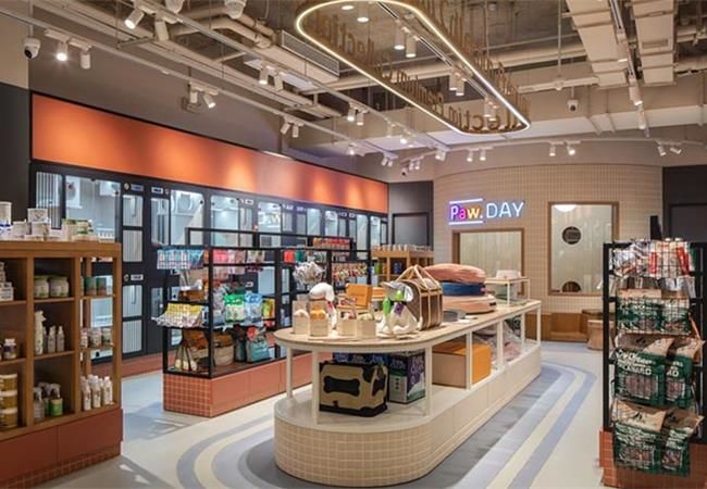 合肥工裝設(shè)計(jì)分享，活潑俏皮的寵物店裝修案例