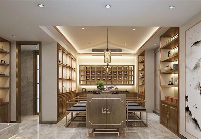 合肥茶葉店裝修設(shè)計(jì)方案，茶葉店門面裝修圖片