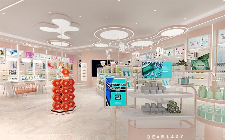 合肥化妝品店裝修，如何通過(guò)裝修提高店面的附加值？
