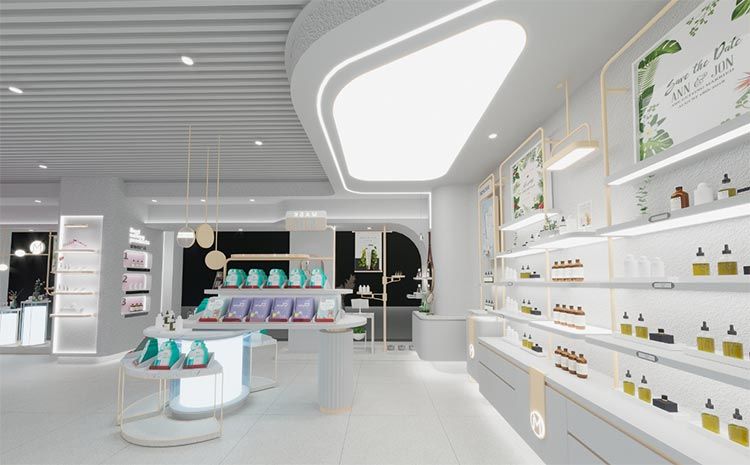 合肥化妝品店裝修，如何通過(guò)裝修提高店面的附加值？
